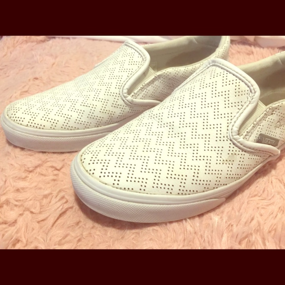 White Vans Slip On Woman’s size 8